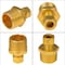 Everflow 1/4" O.D. COMP x 3/8" MIP Reducing Adapter Pipe Fitting, Lead Free Brass C68R-1438-NL - alternate 4